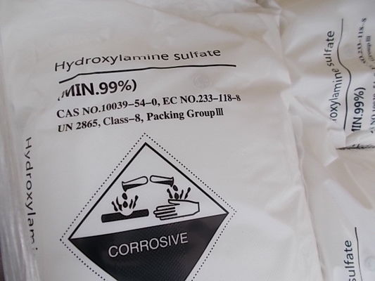 Bubuk Hidroksilamin Sulfat, ISO9001 CAS 10039-54-0 Kimia Menengah